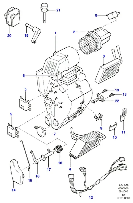 Heater assembly diagram