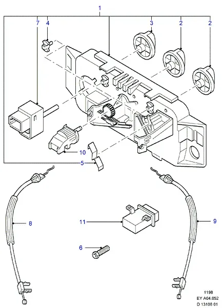 Heater control panel diagram