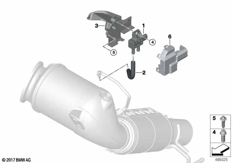 Particulate Filter Pressure Sensor diagram
