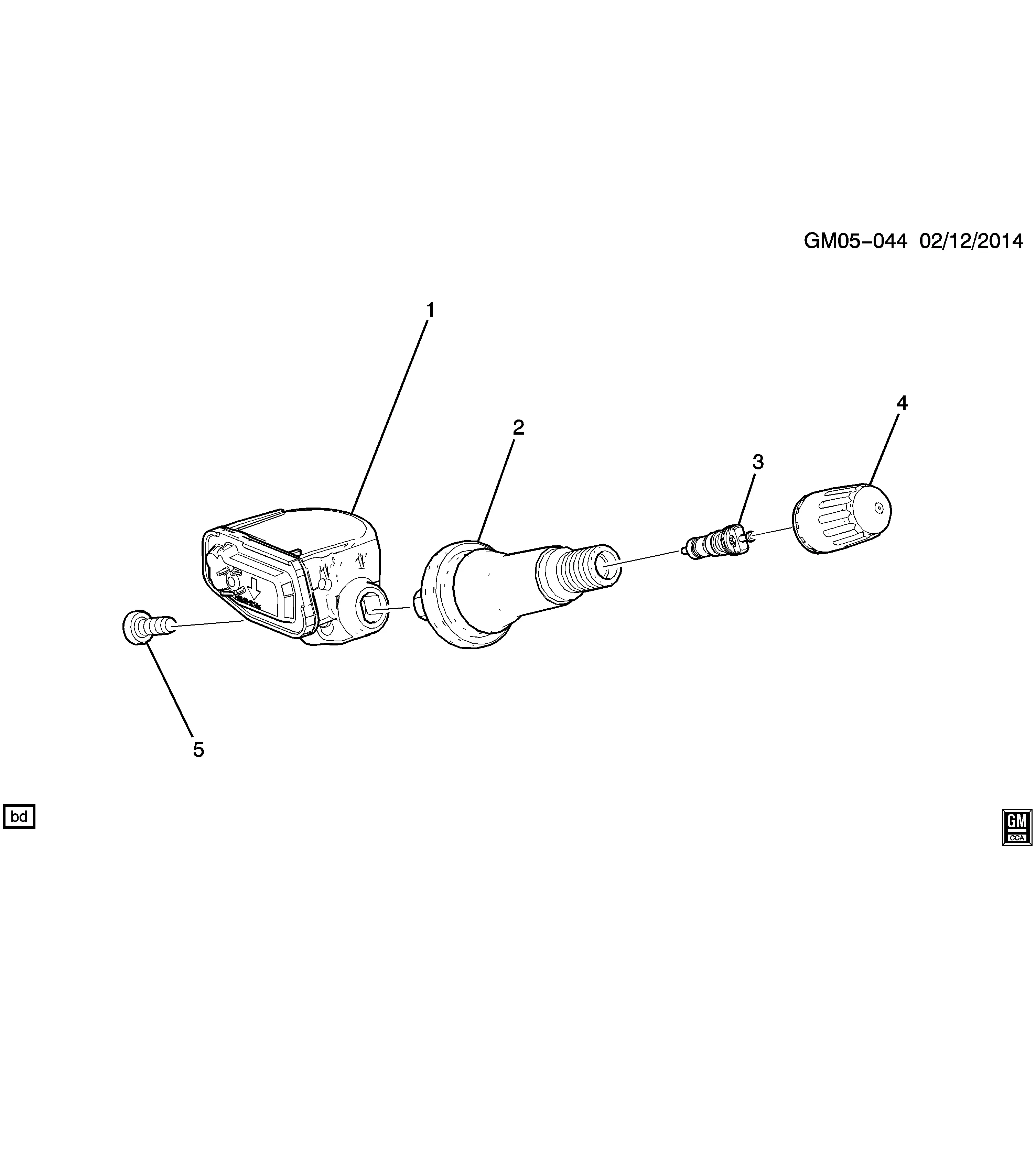 Tire pressure sensor diagram
