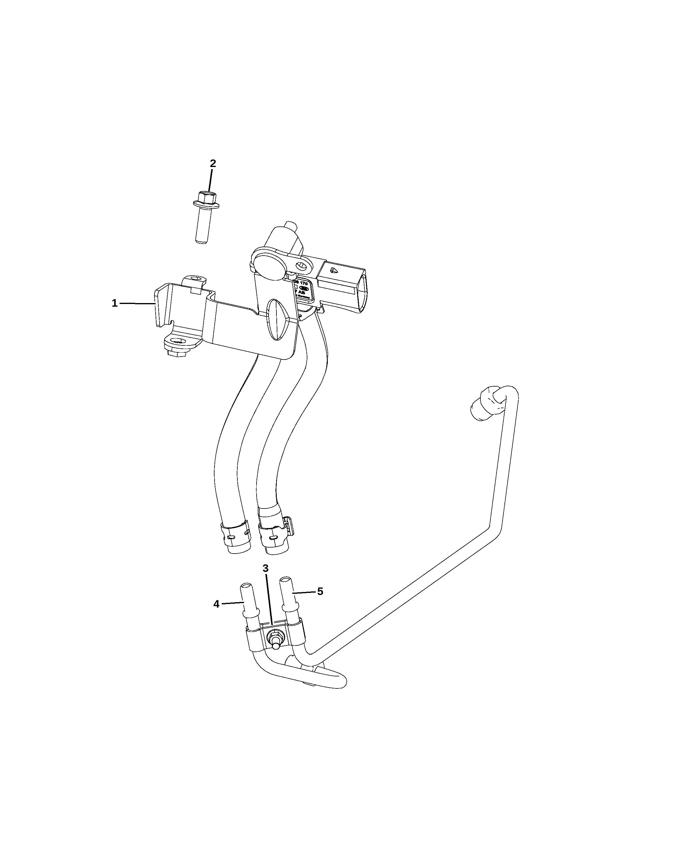 Exhaust differential pressure sensor diagram