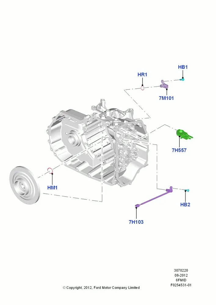 Transmission sensors diagram