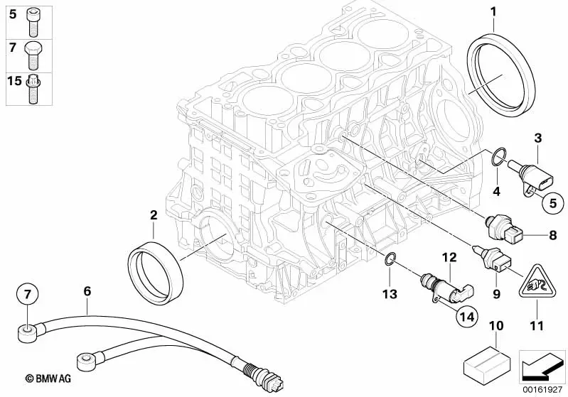 Cylinder Block Sensors diagram