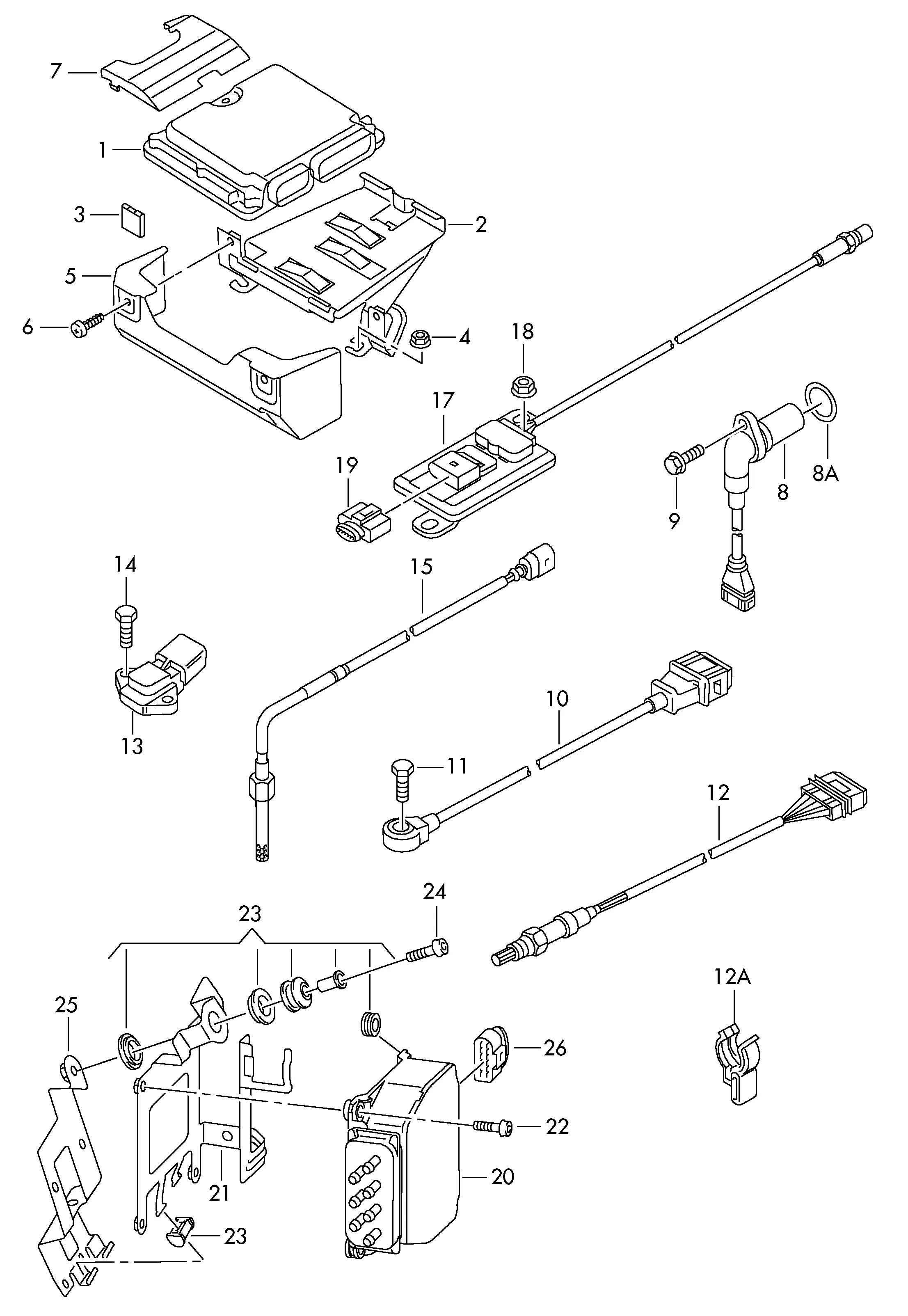 Engine Sensors diagram