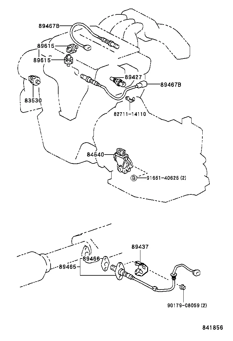 Engine sensors diagram