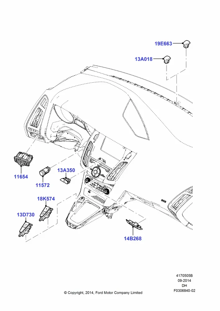 Instrument Panel Sensors and Switches diagram