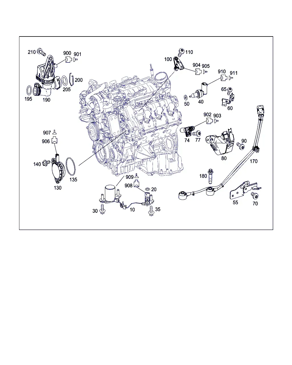 Engine sensors diagram