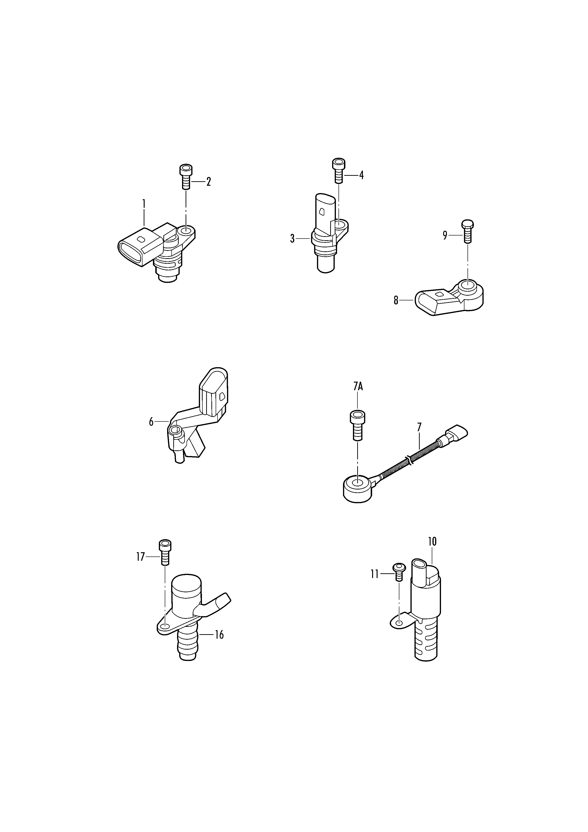 Pulse and Knock Sensors diagram