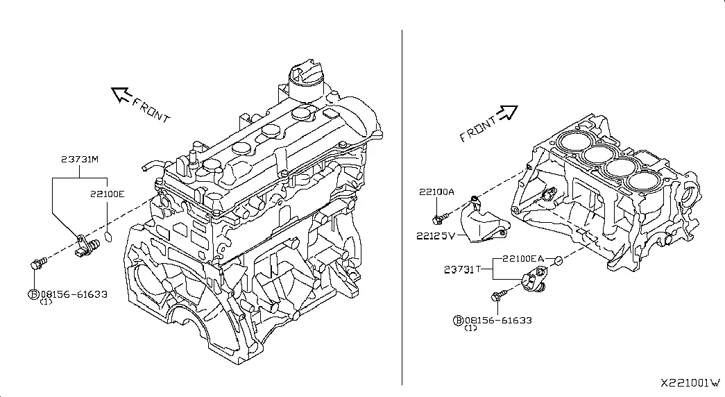 Crankshaft and Camshaft Position Sensors diagram