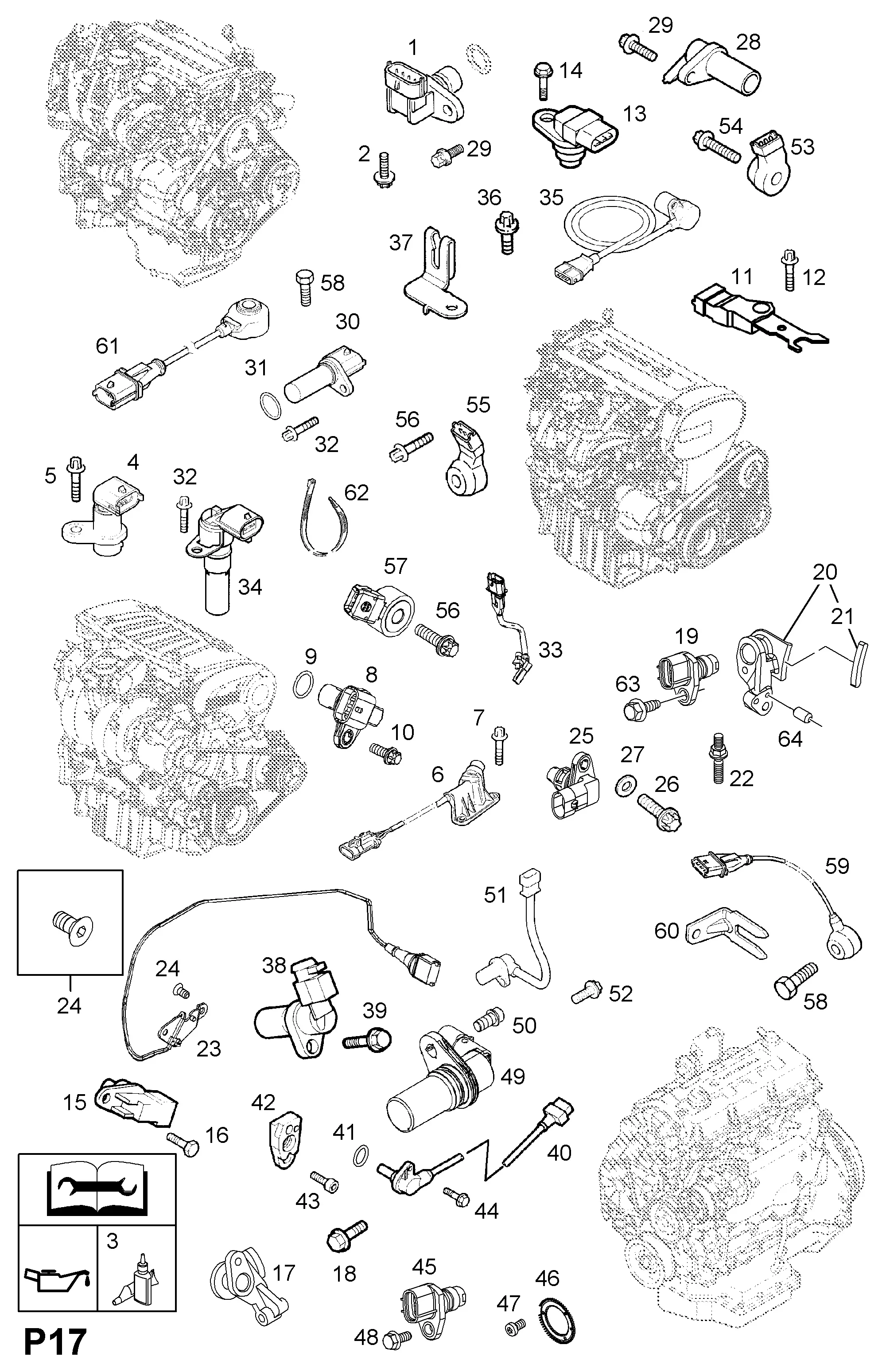 Crankshaft and Camshaft Position Sensors diagram