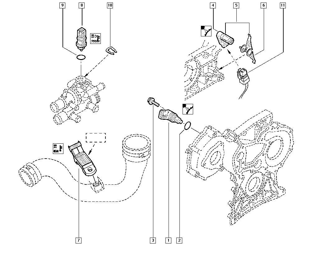 Fuel Injection Sensors diagram