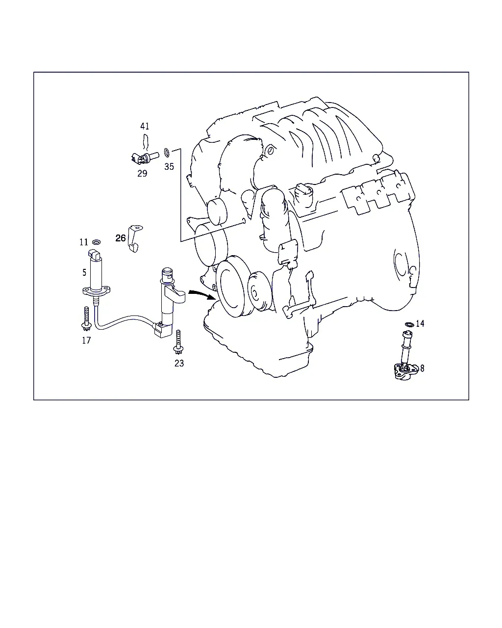 Temperature and Oil Level Sensors diagram