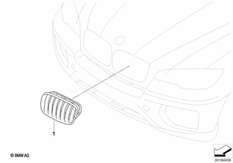 Radiator grille diagram