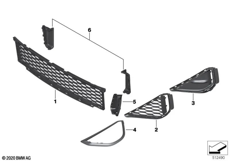Front Bumper Decorative Elements diagram