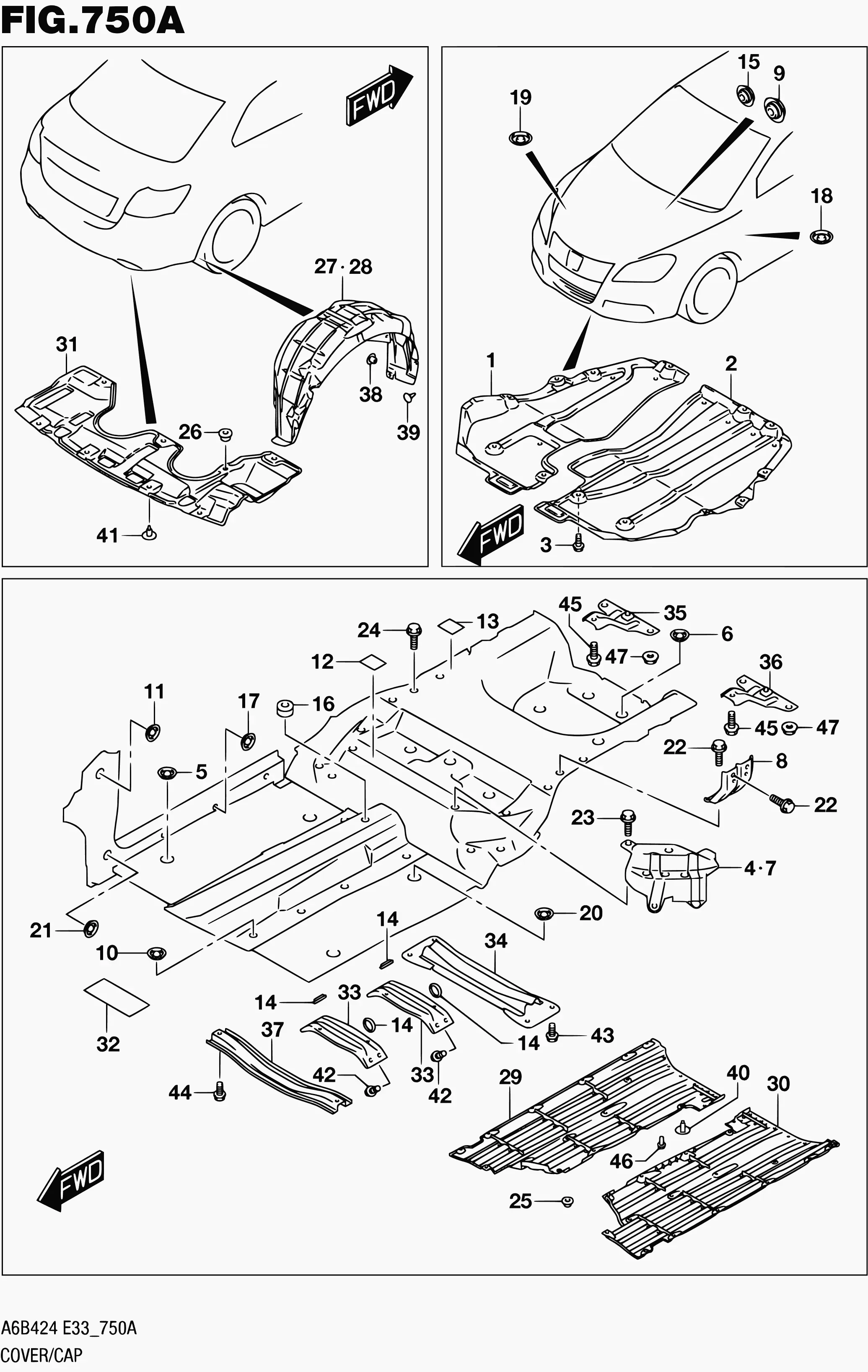 Covers and Trim Caps diagram