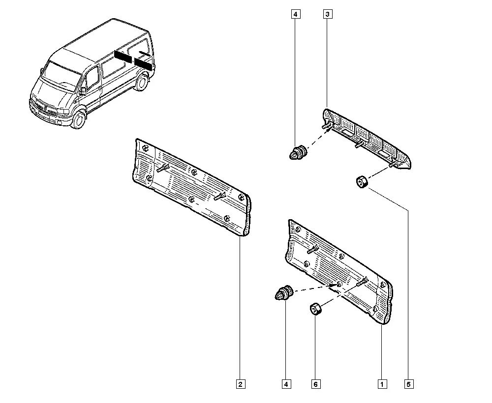 Door Trim Moldings diagram