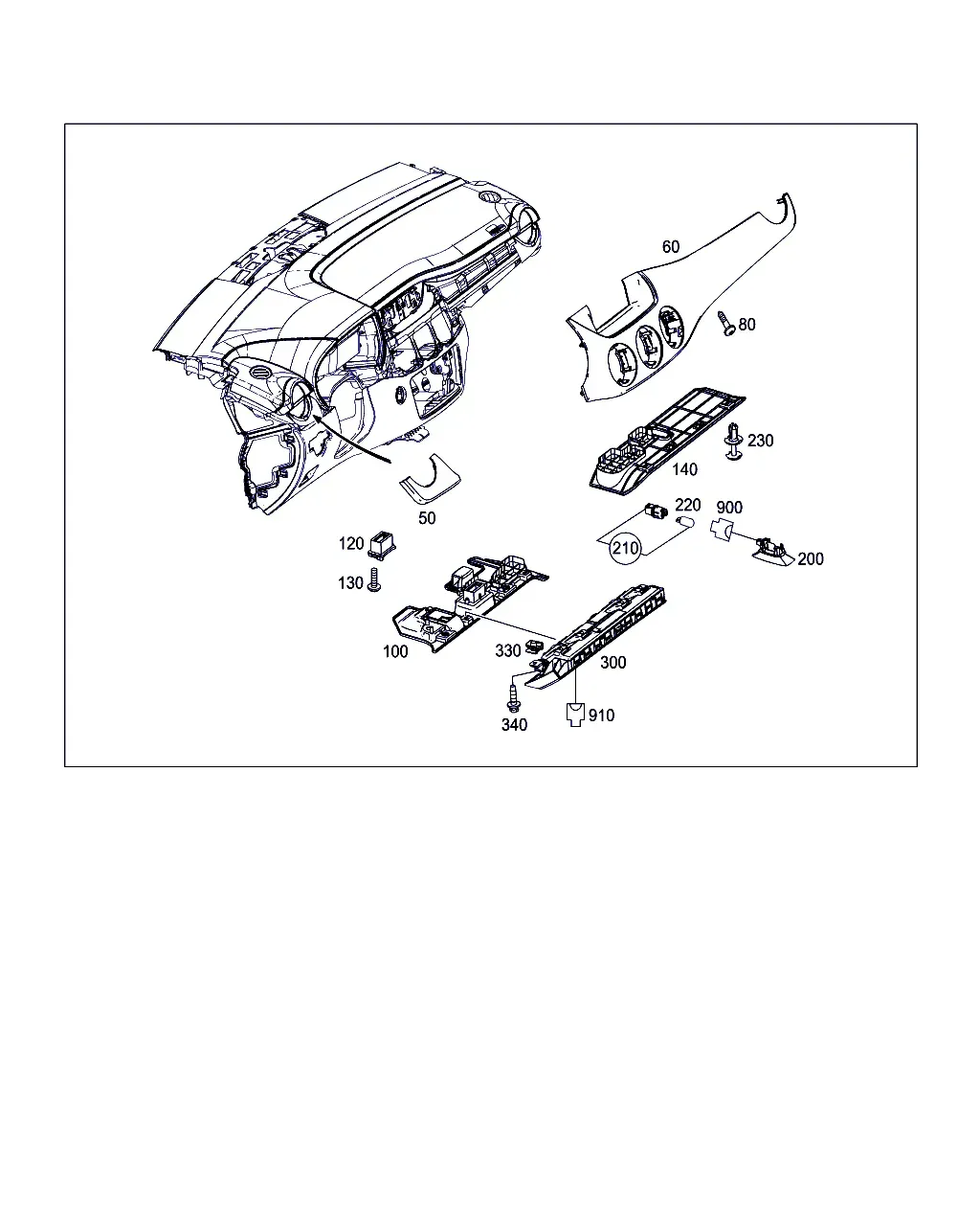 Dashboard Trim Parts diagram