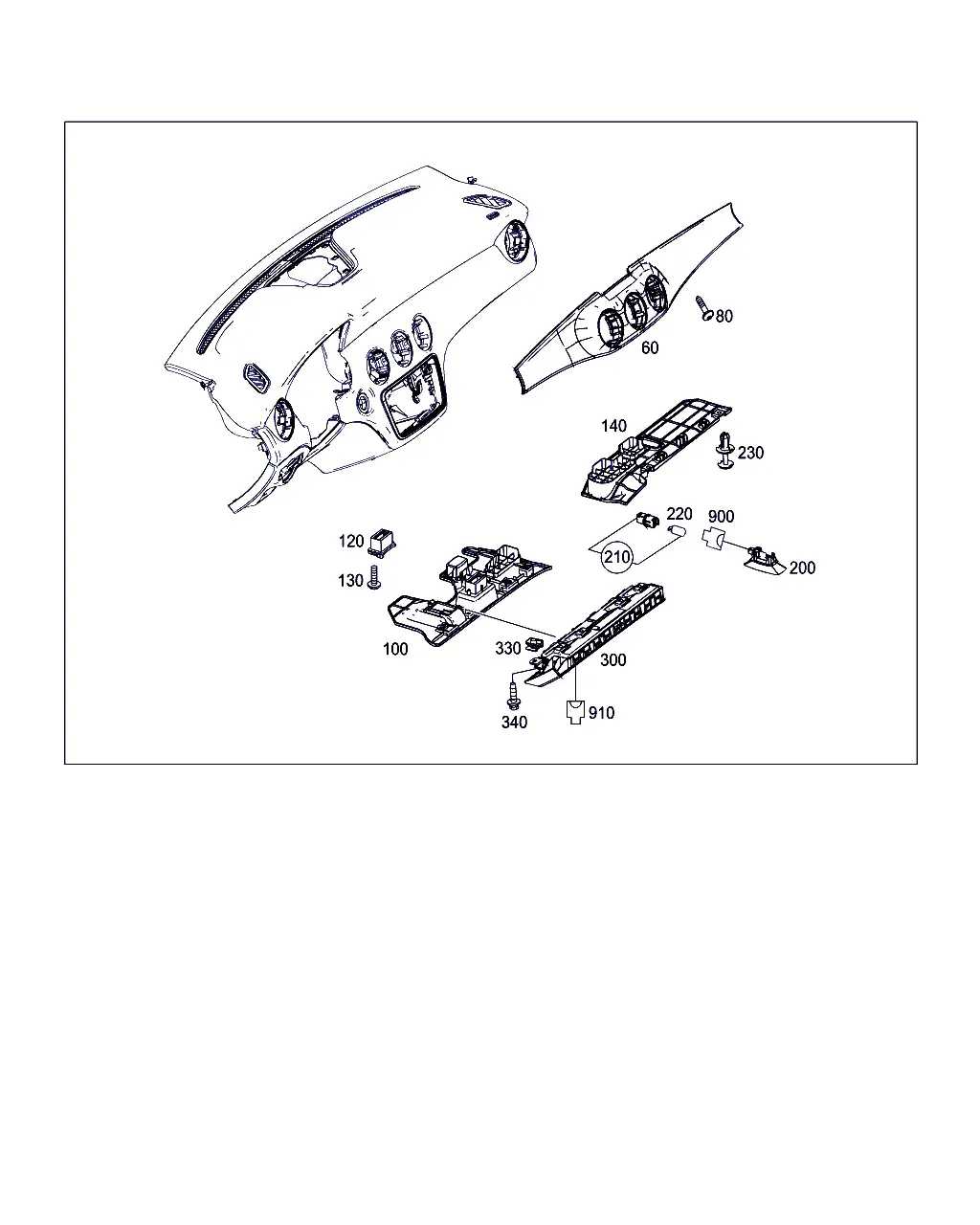Dashboard Trim Parts diagram