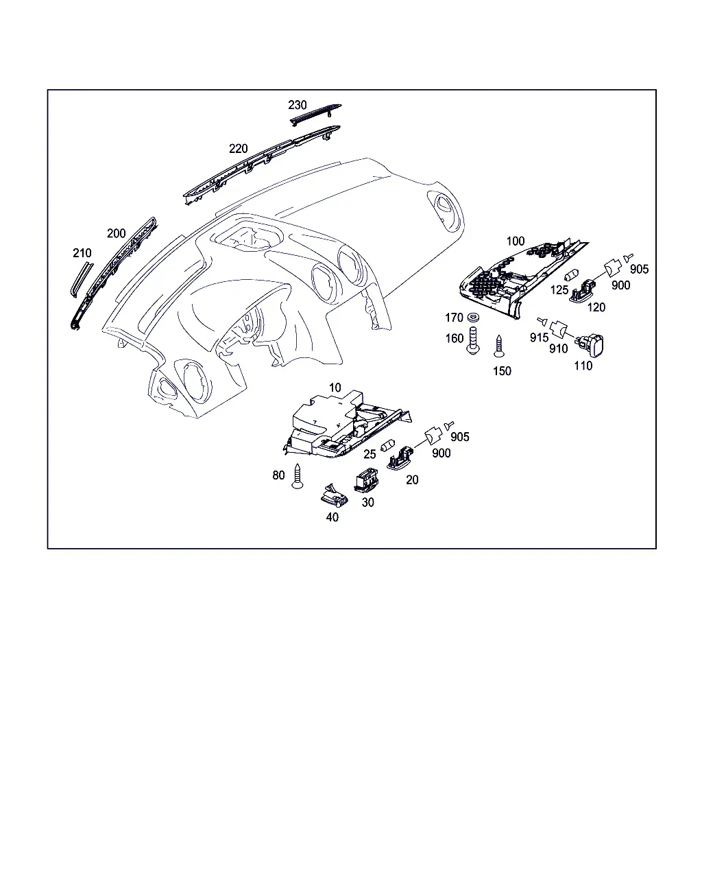 Dashboard Trim Parts diagram