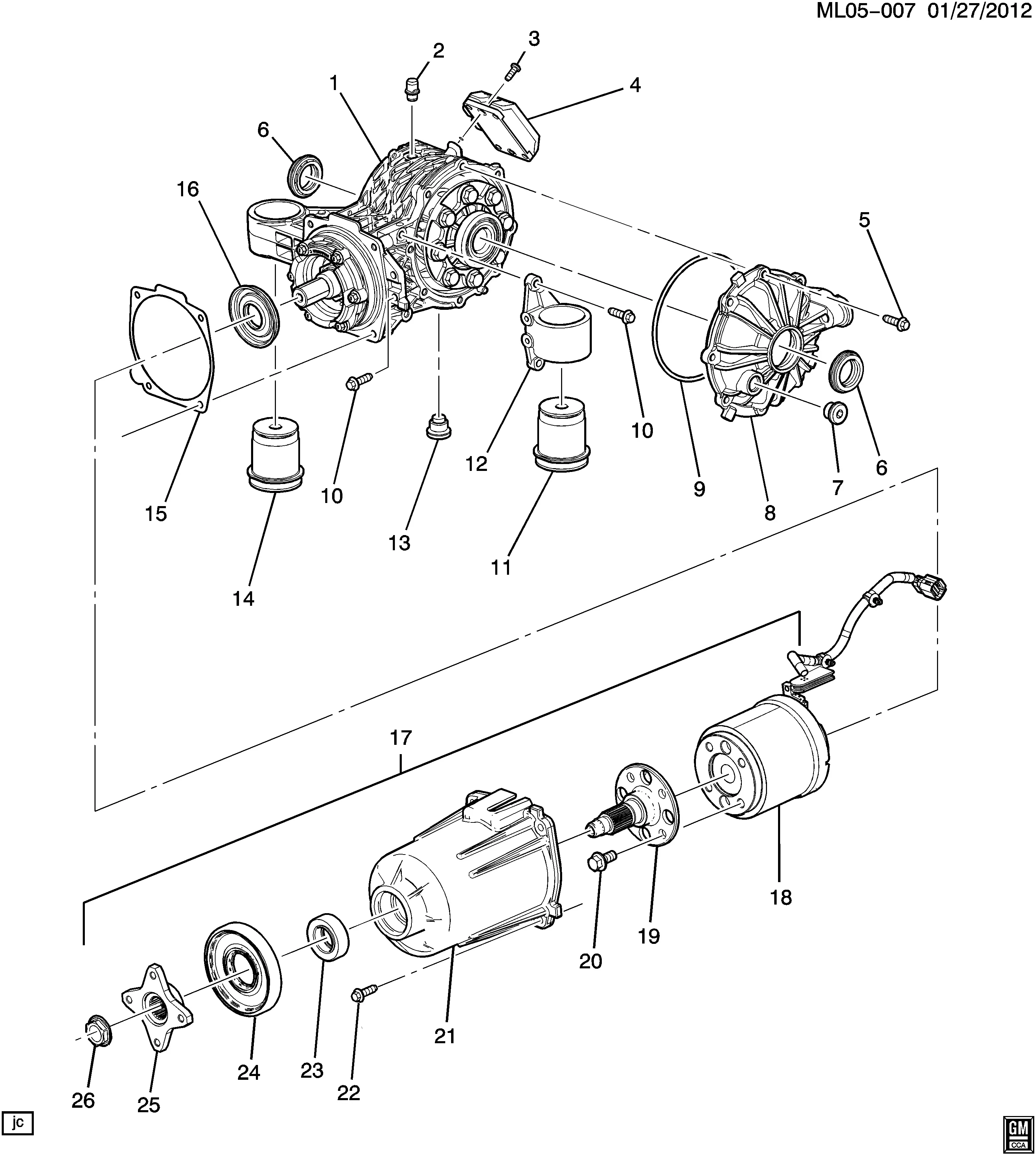 Rear differential diagram