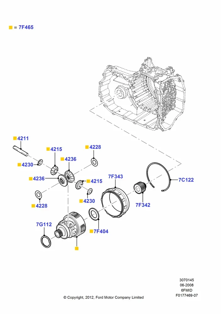Automatic Transmission Differential diagram