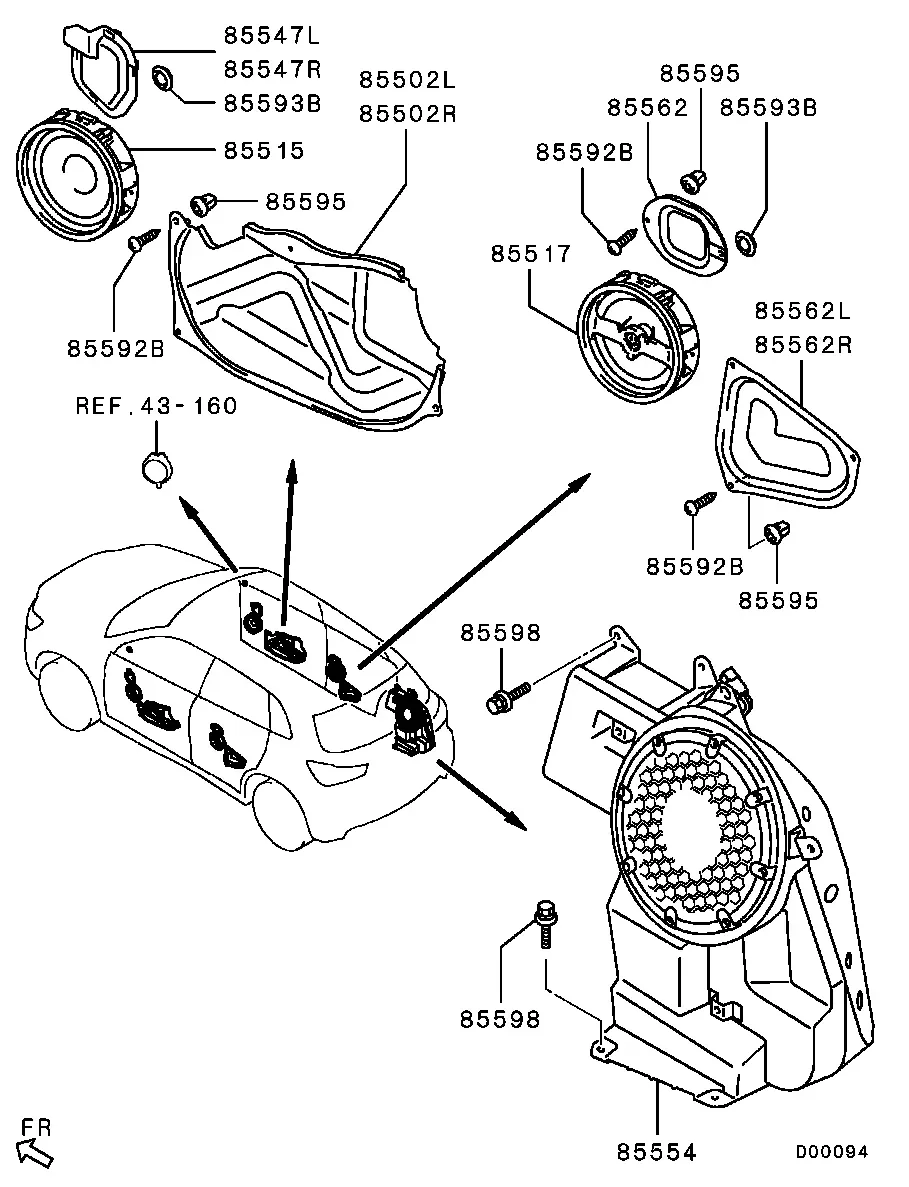 Audio speakers diagram