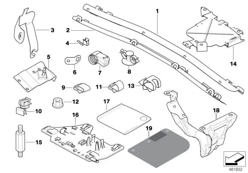 Diverse small parts 1 diagram