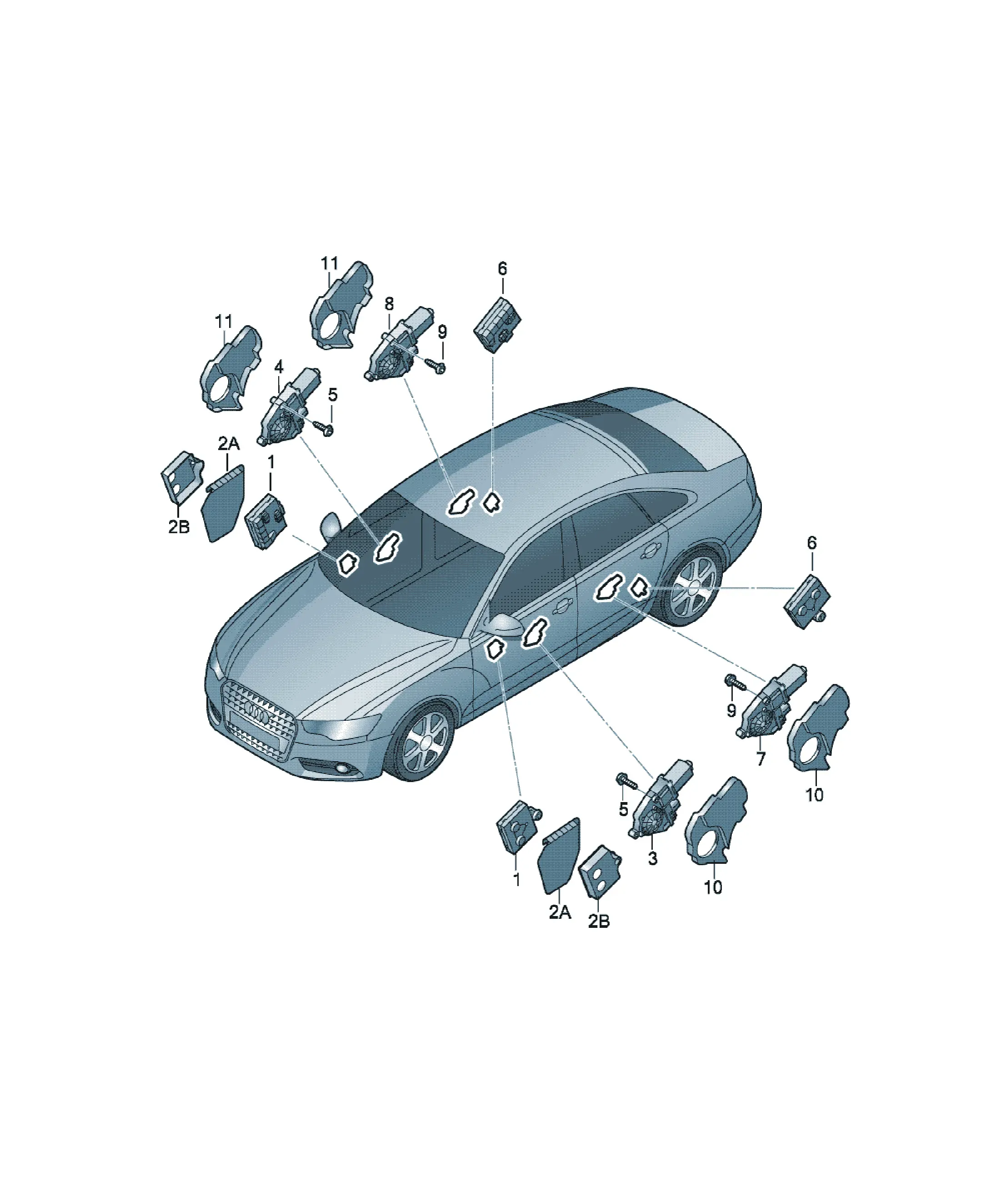 Door control unit diagram