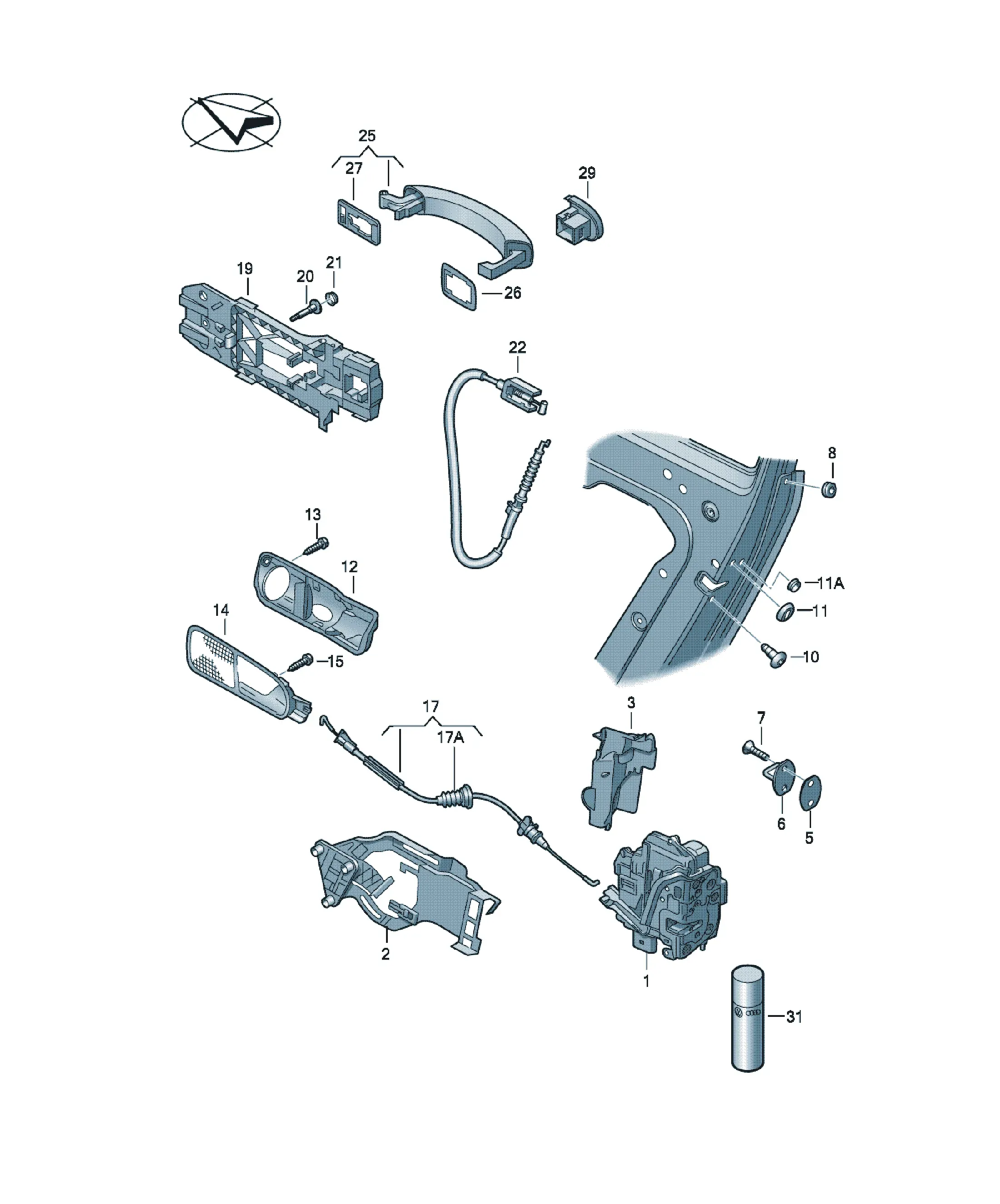 Door lock diagram