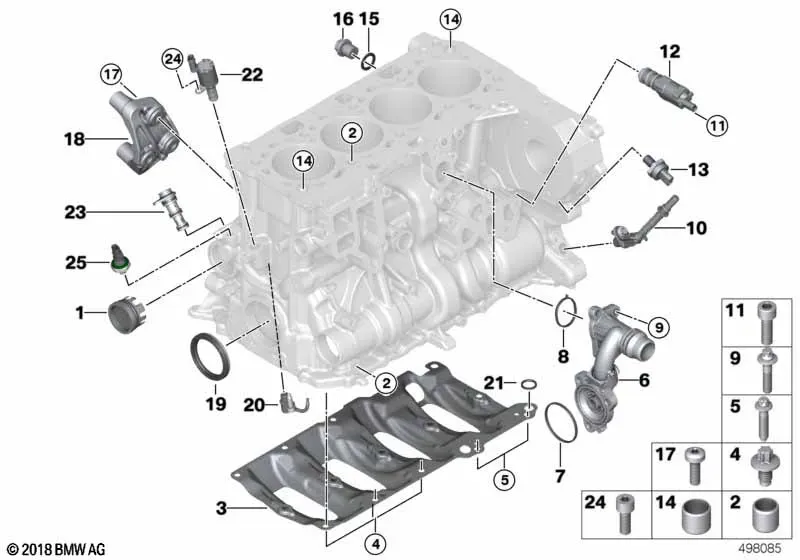 Cylinder Block Additional Components diagram
