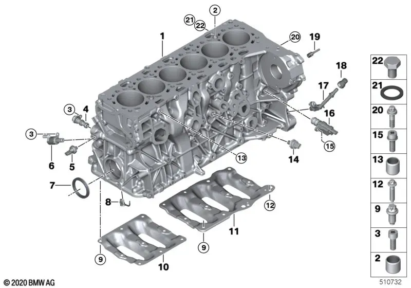 Cylinder Block Additional Components diagram
