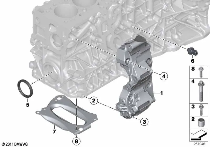 Cylinder Block Additional Components diagram