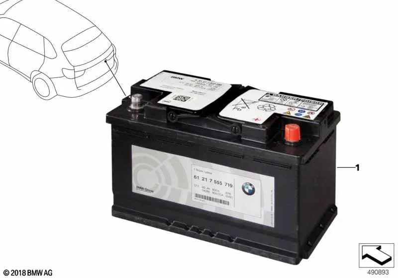 Auxiliary AGM Battery diagram