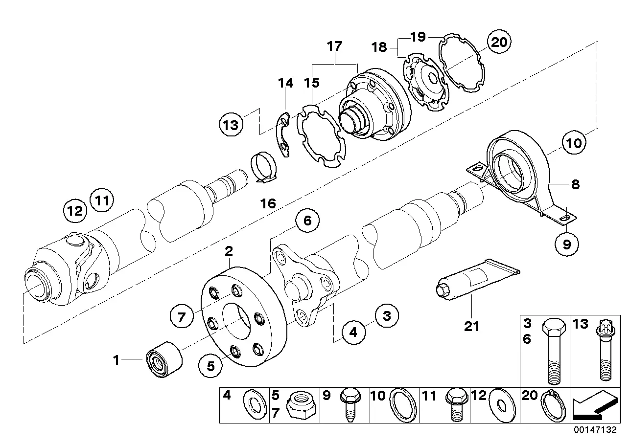 Propeller shaft diagram