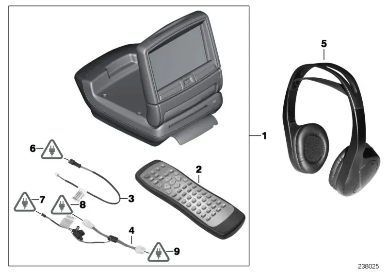 Rear seat entertainment system diagram