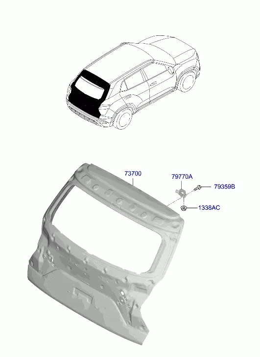 Дверь багажника diagram