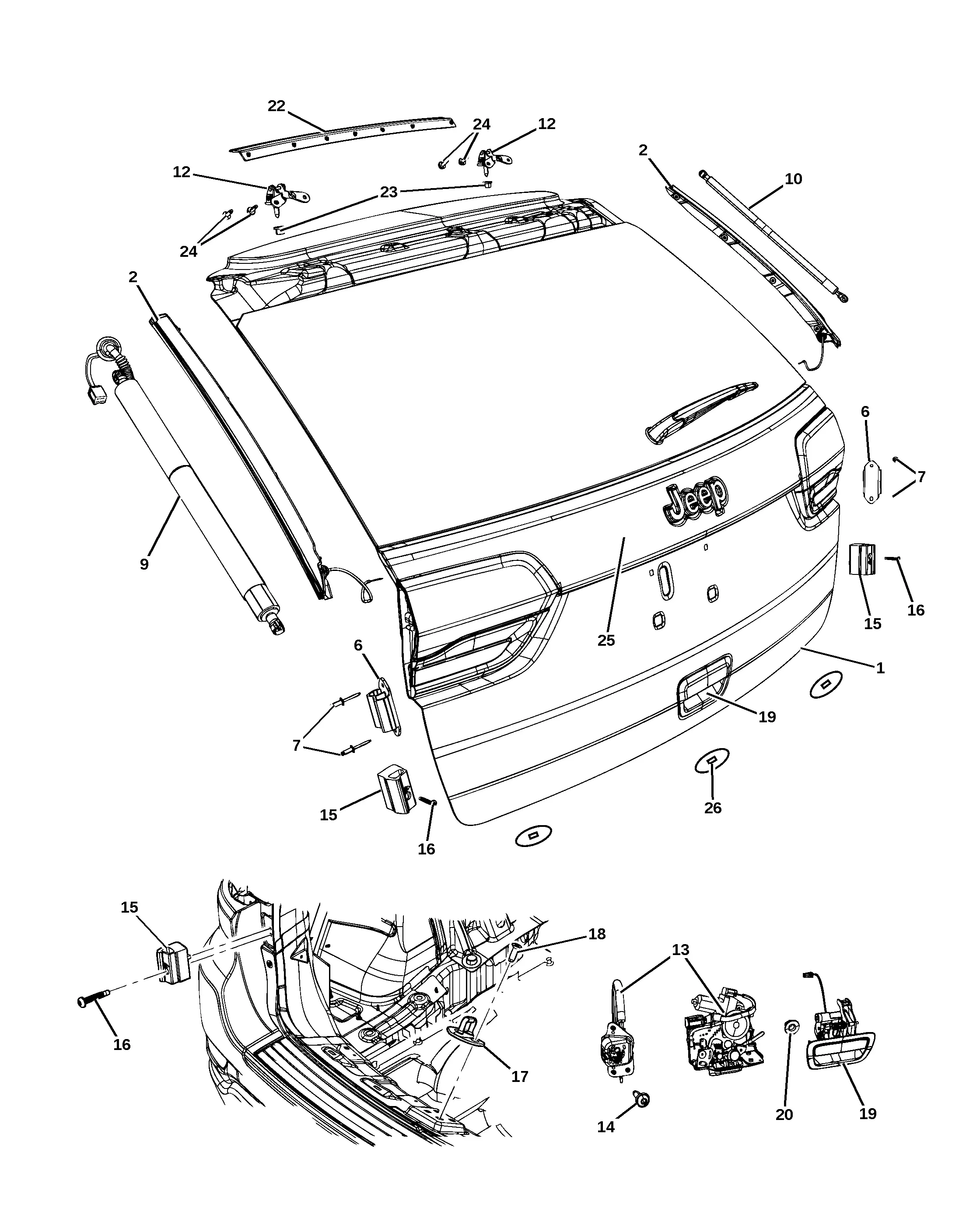 Liftgate diagram
