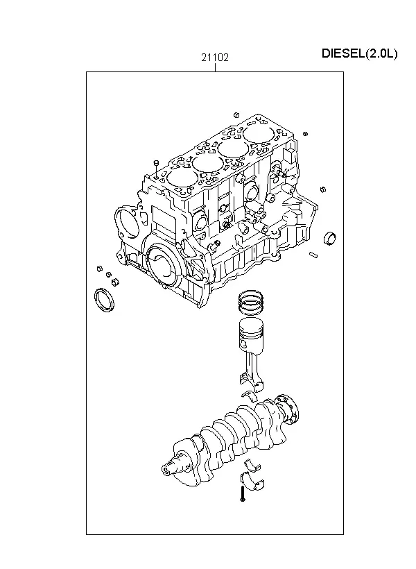 Engine assembly diagram