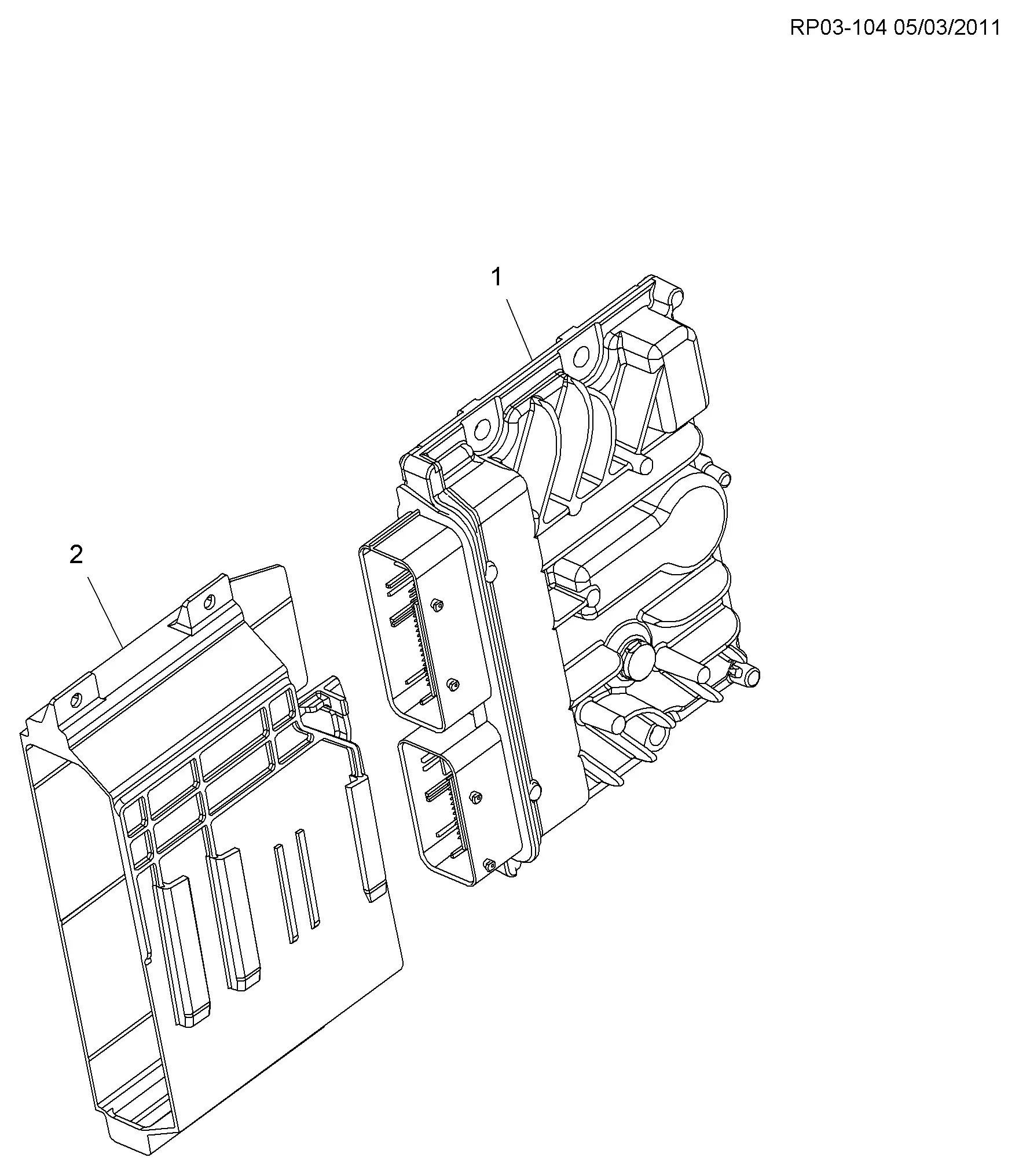 Engine control module diagram