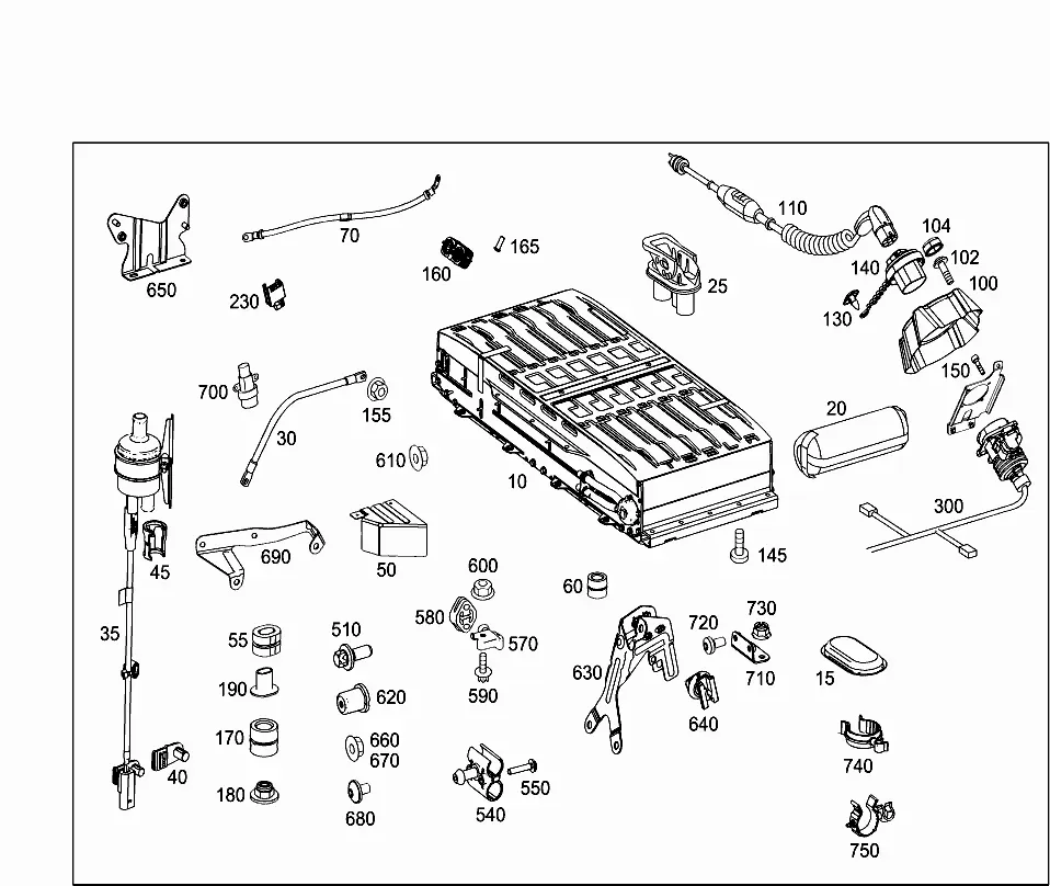 Electric drive power supply diagram