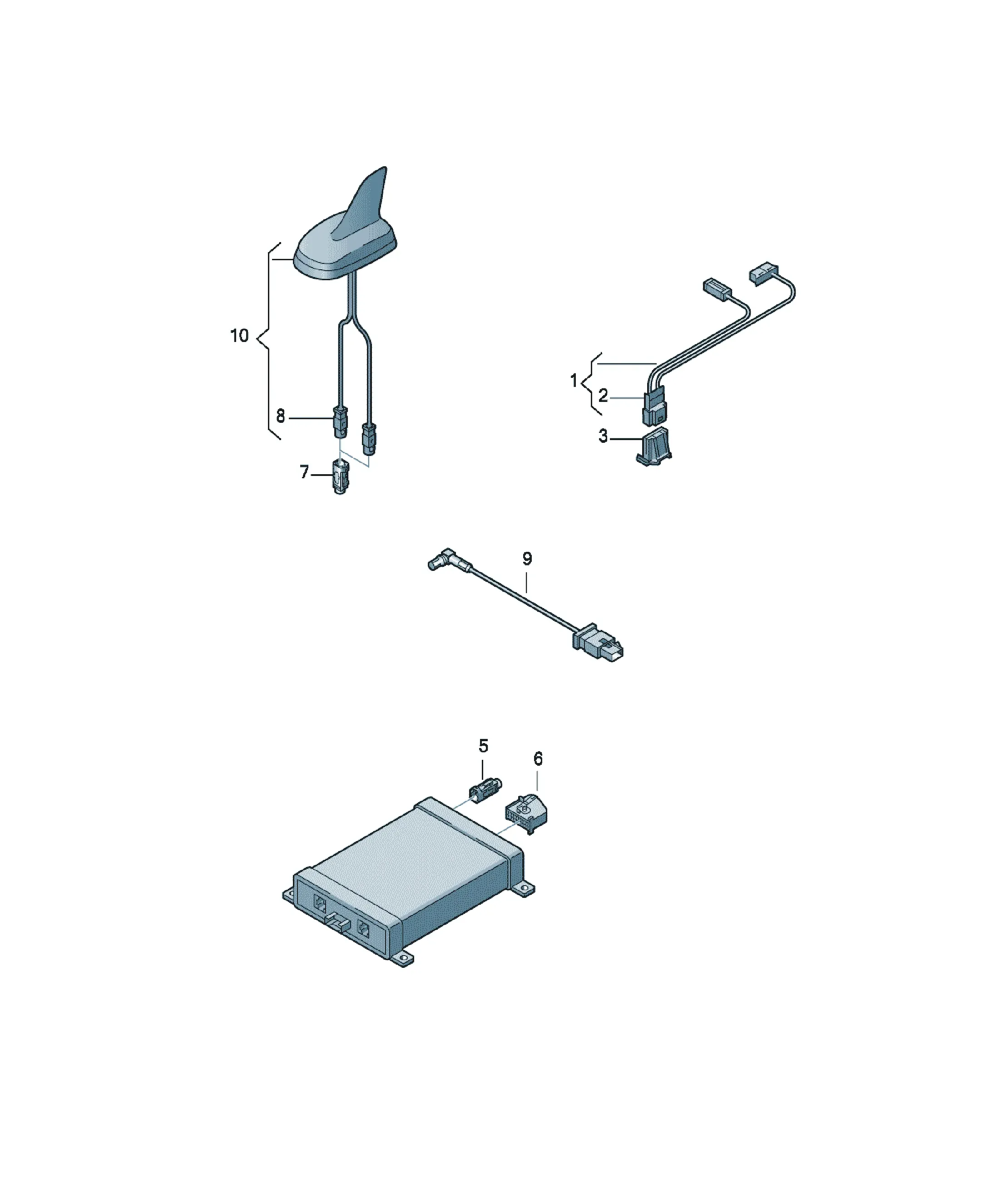 Mobile phone preparation kit diagram