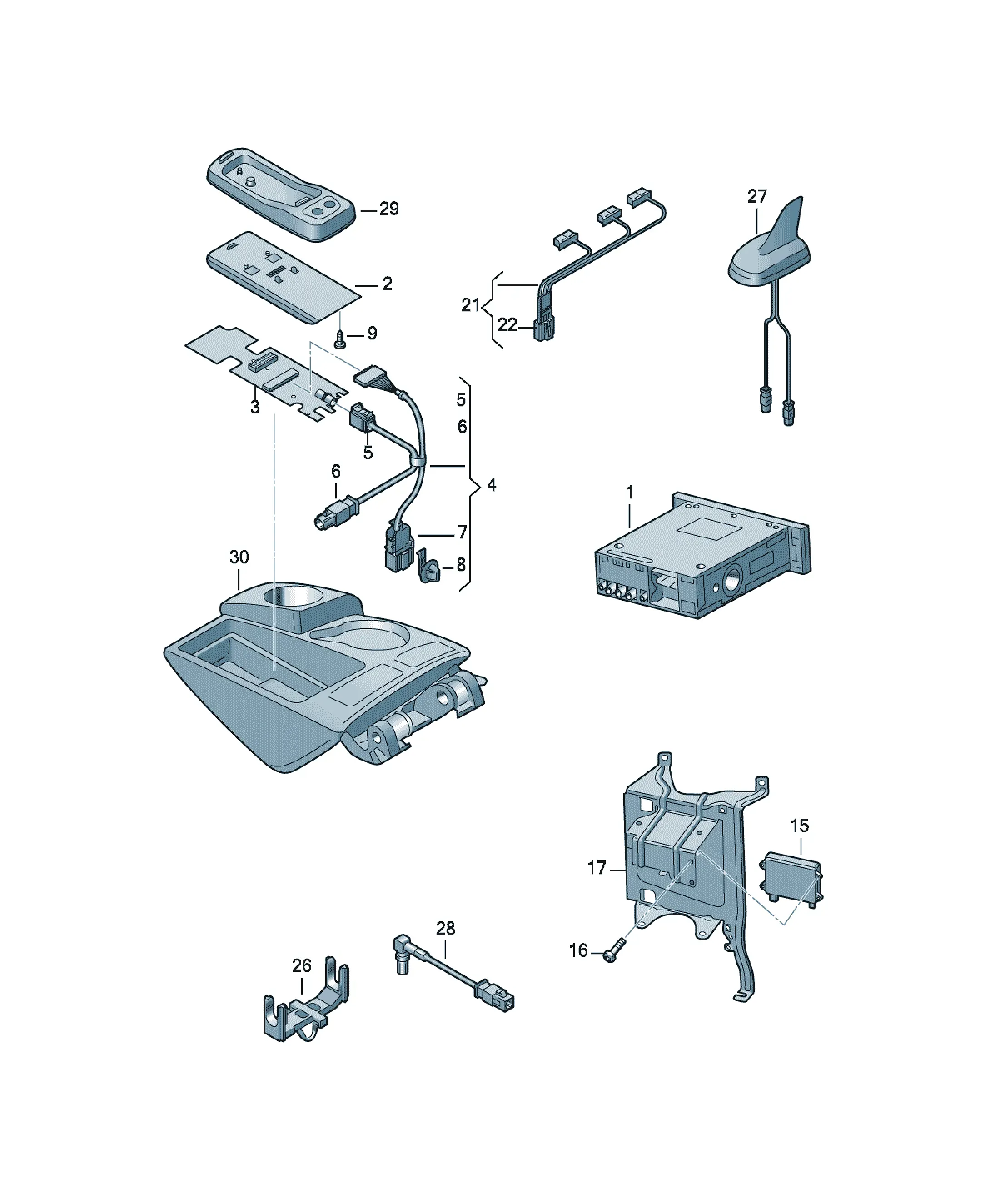 Mobile phone preparation kit diagram