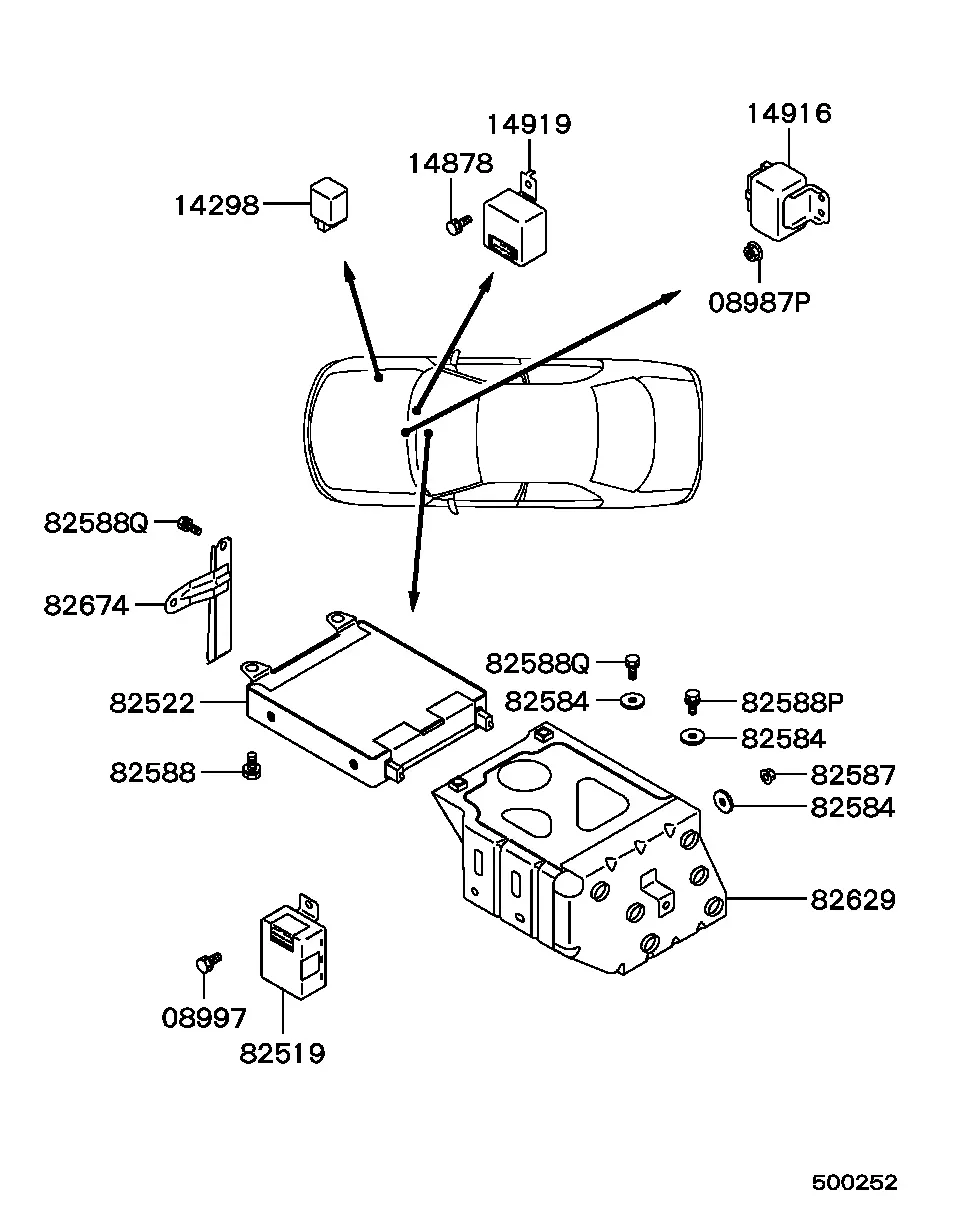 Engine control unit diagram