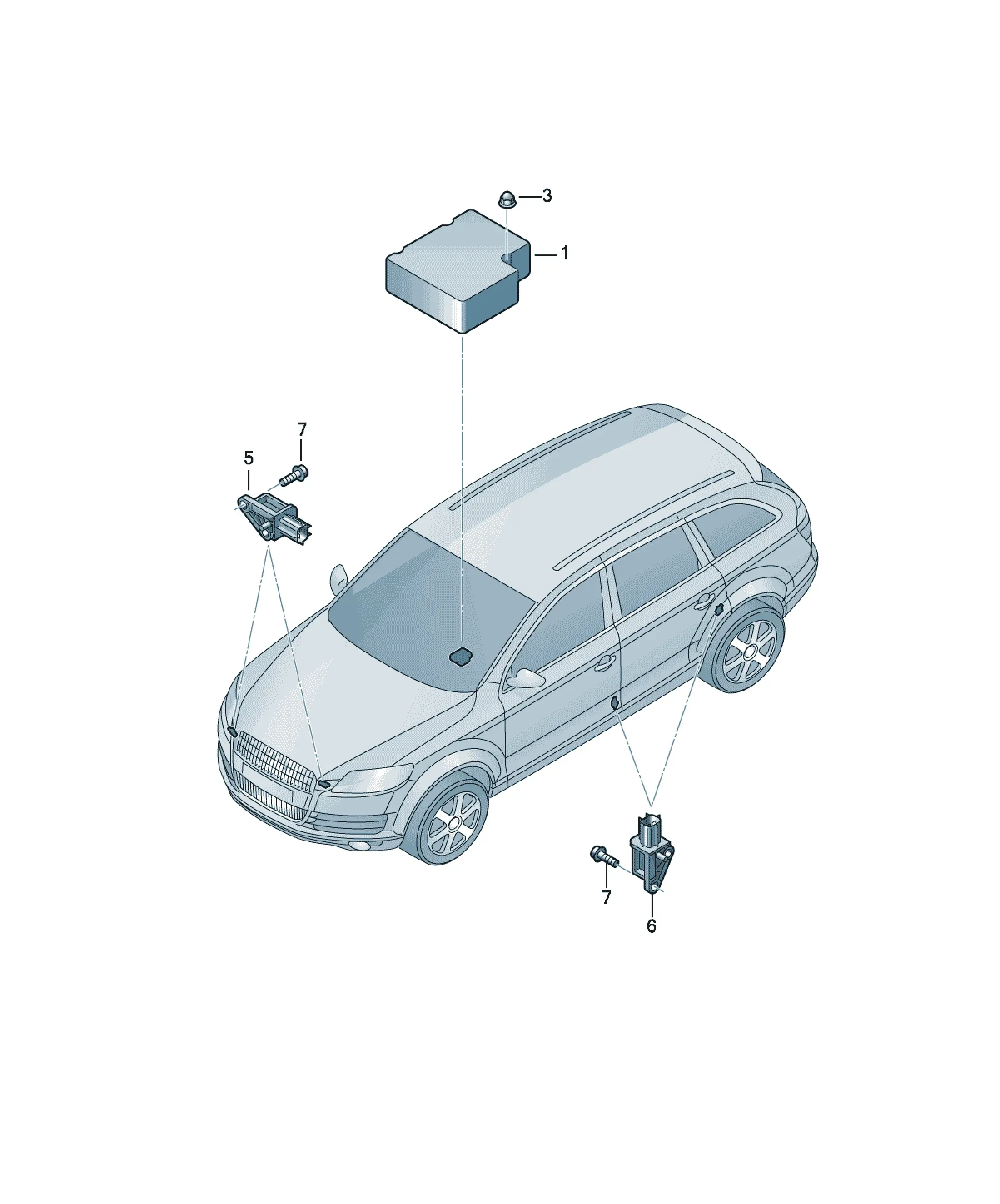 Airbag electrical components diagram