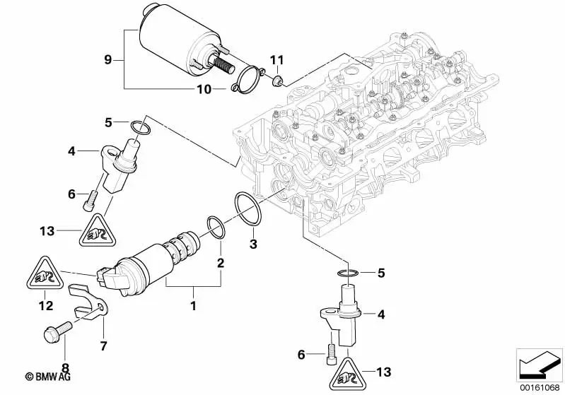 Cylinder Head Electrical Components diagram
