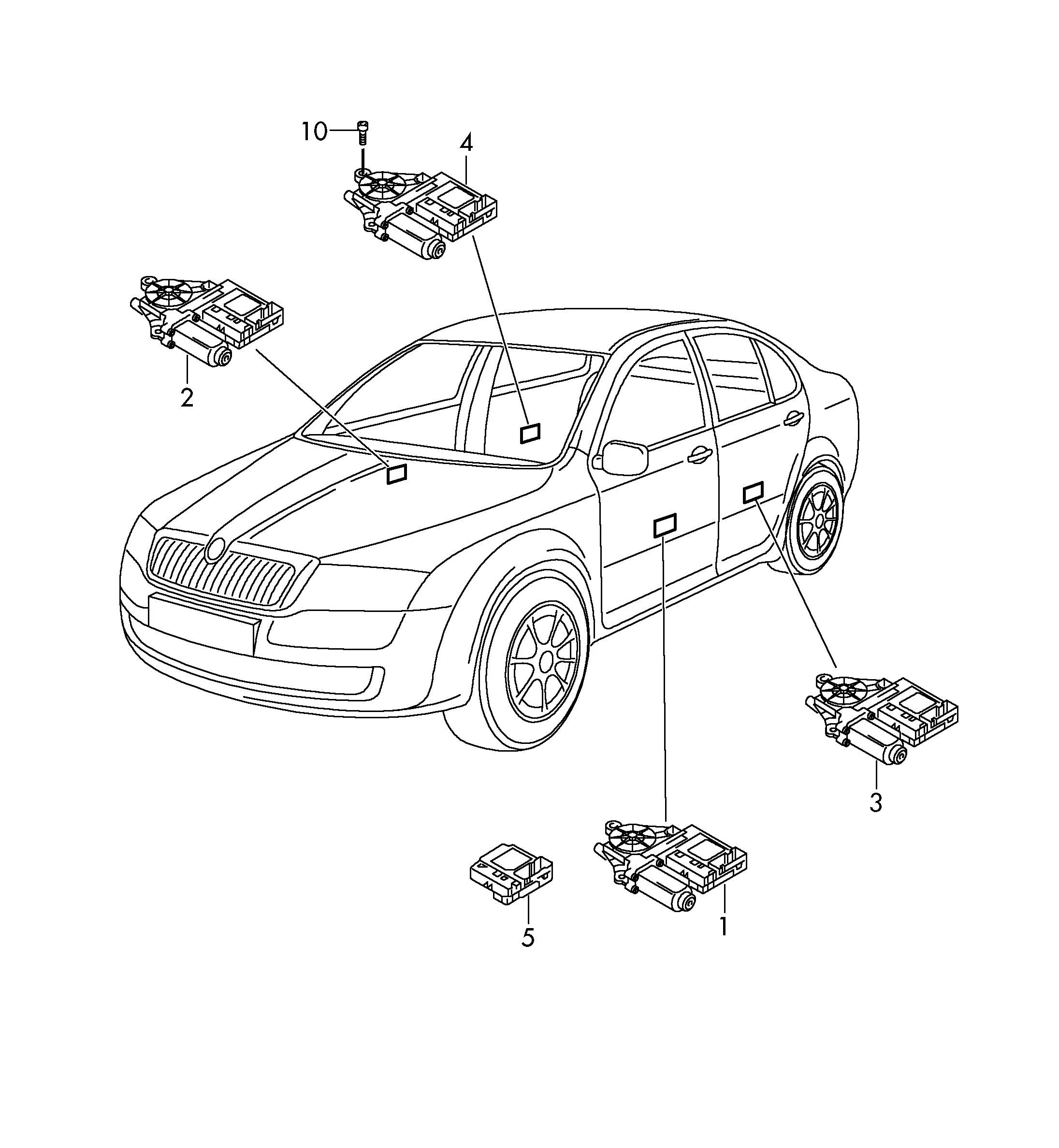 Power Window Motor diagram