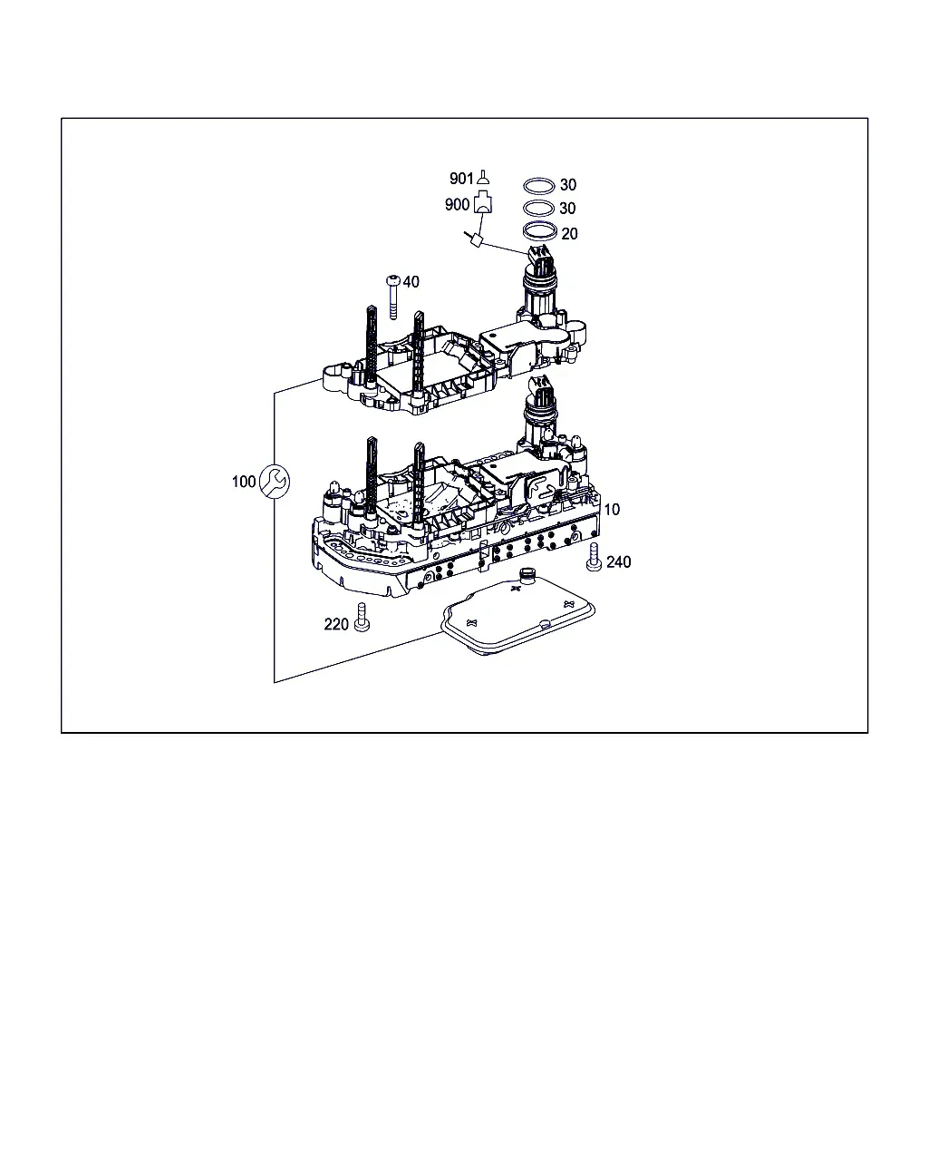 Электрогидравлический блок АКПП diagram