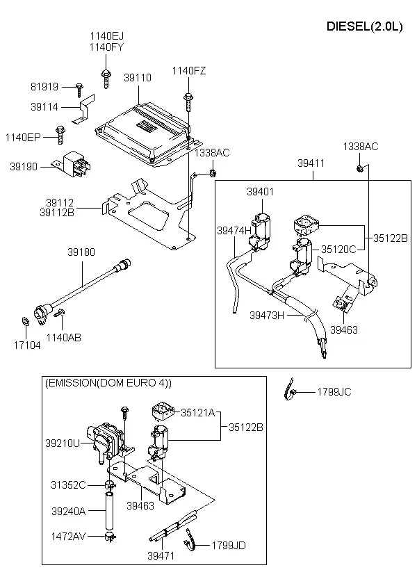 Engine Control Module diagram