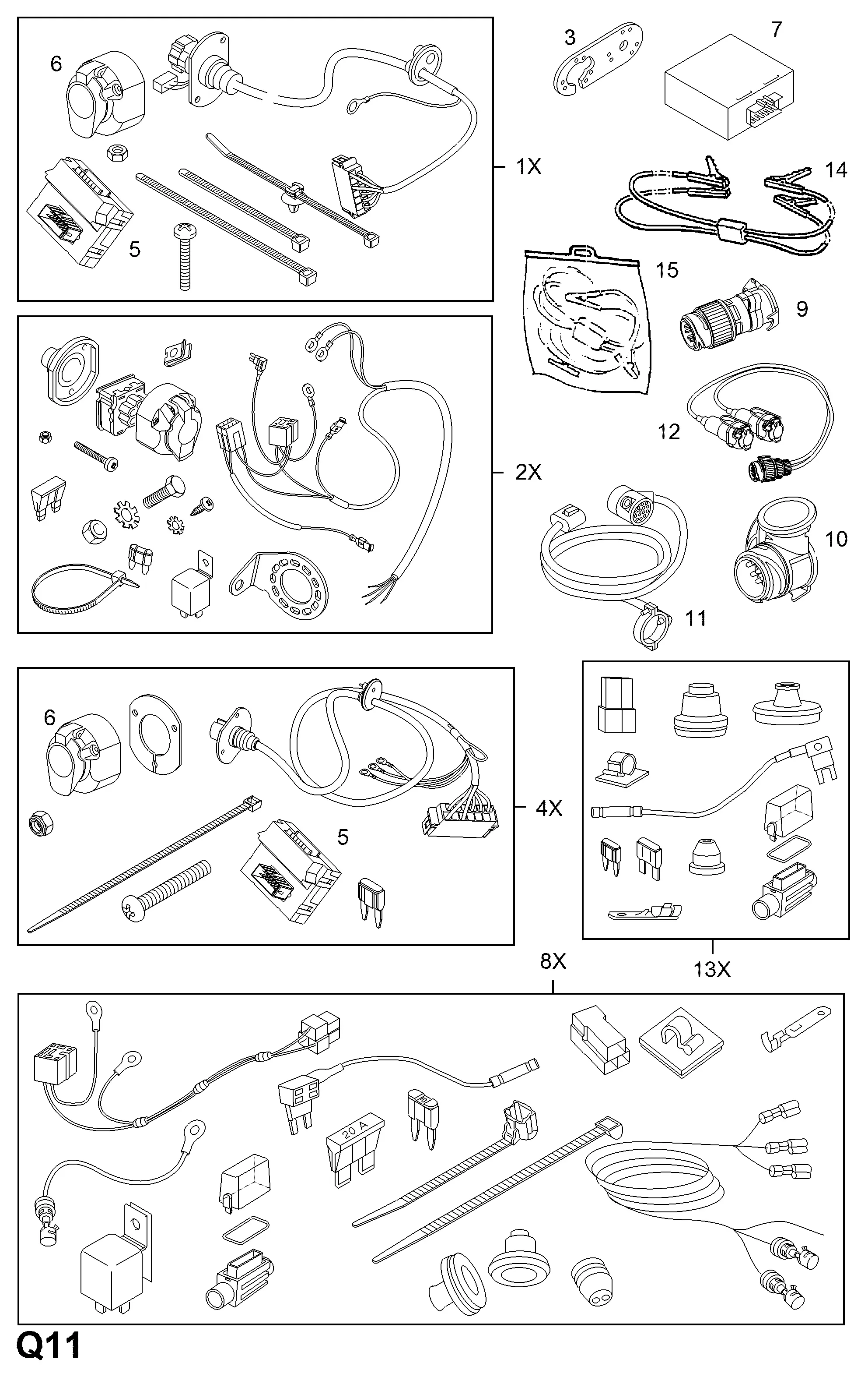 Электрооборудование фаркопа diagram