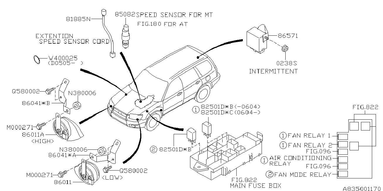 Body Electrical Components diagram